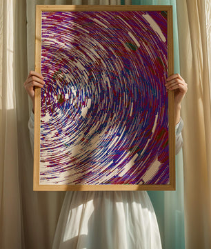 Dynamisches Spiralmuster mit lebendigen Farben