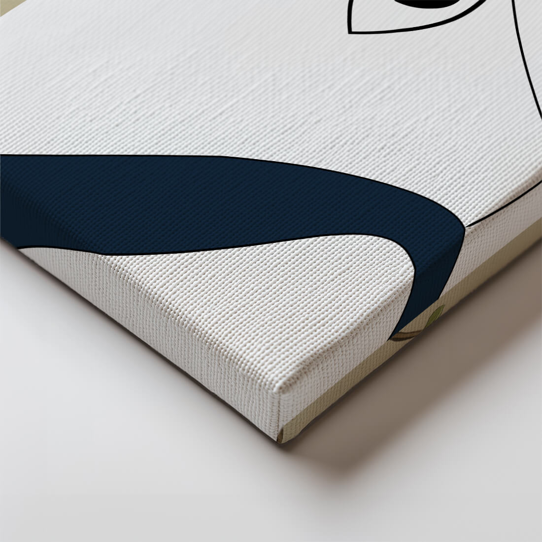 Abstract Minimalist Art with Geometric Shapes and Earring Detail - Mi tienda