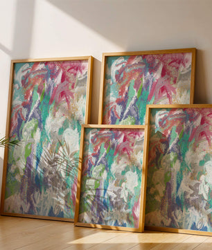 Ondas fluidas abstractas de colores con patrones texturizados