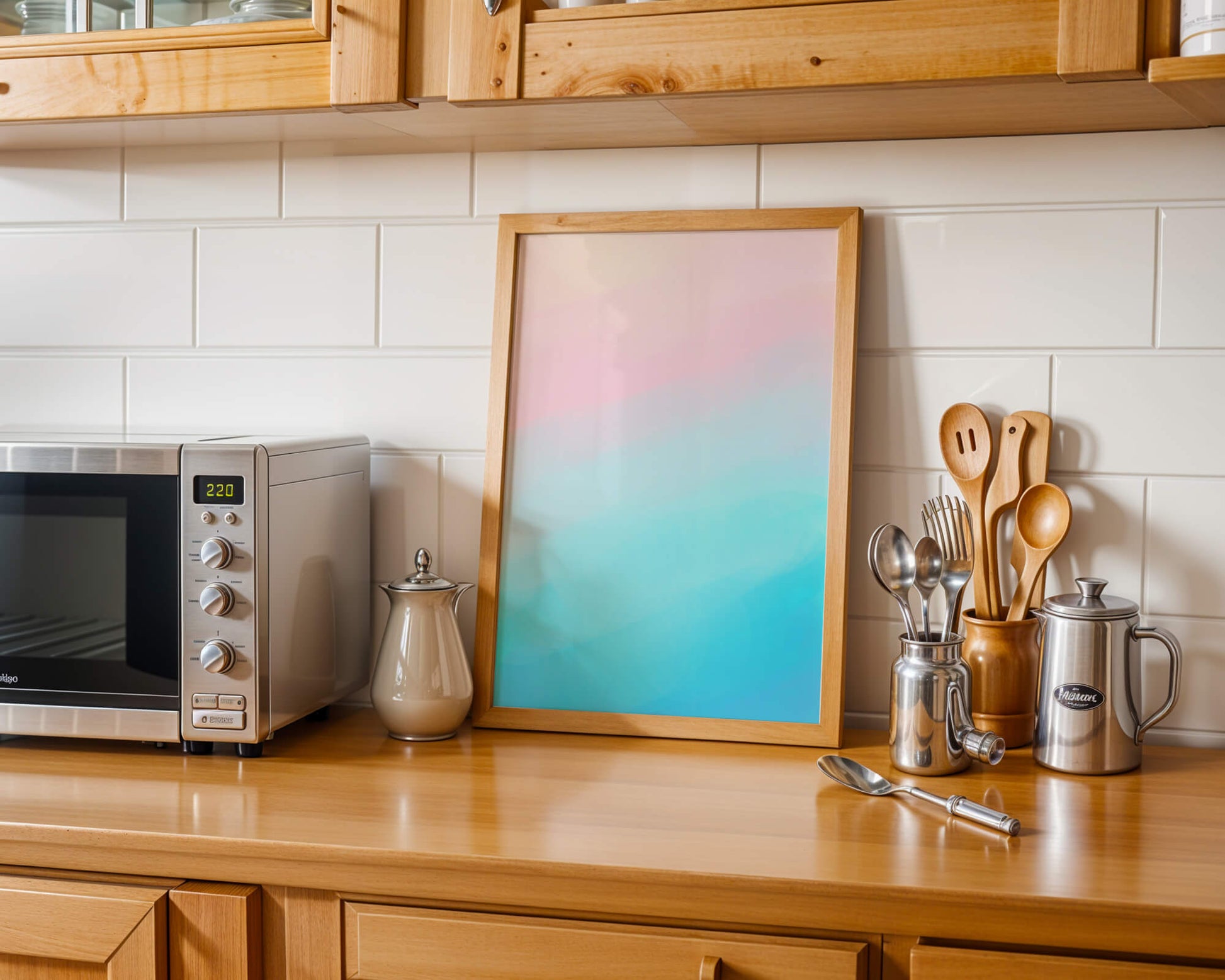 Pastel Gradient Background with Pink and Blue Hues