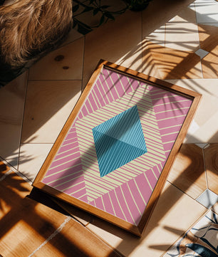 Composition géométrique abstraite avec des couleurs pastel
