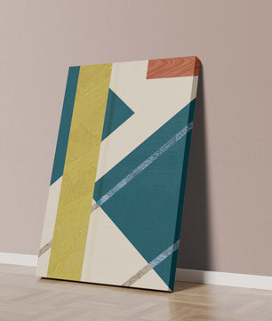 Zeitgenössische abstrakte geometrische Kunst mit lebendigen Farben