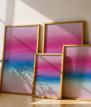 Vibrant Gradient with Pink and Blue Hues
