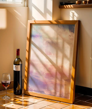 Dreamy Pastel Sky with Soft Clouds and Subtle Glow