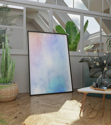 Gentle watercolor pastel gradient with soft texture and flow
