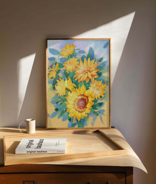 Sunflowers in Bright Sunlight