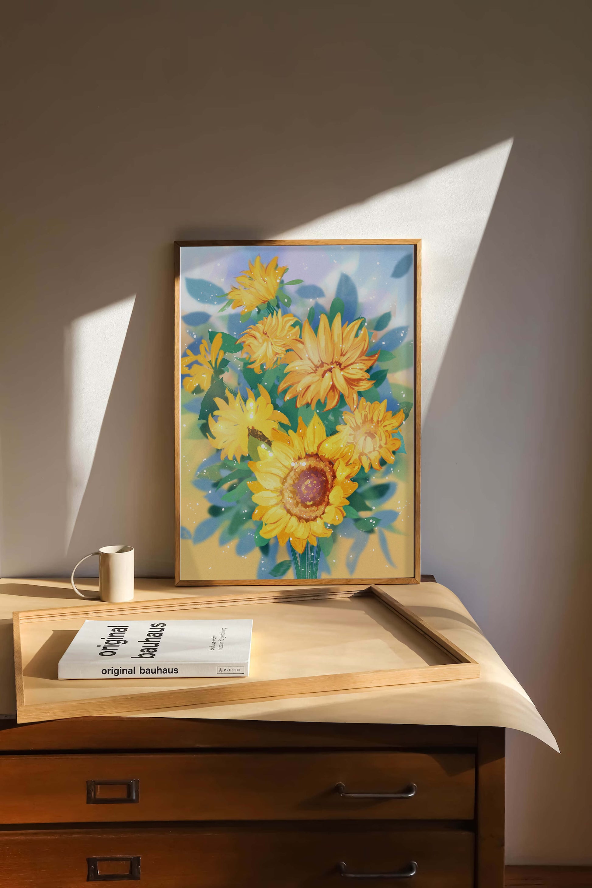 Sunflowers in Bright Sunlight