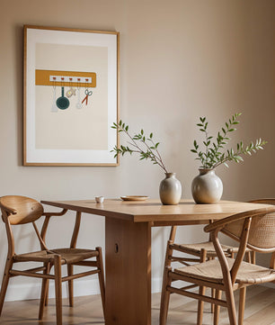 Kitchen Utensils Hanging on a Wall with Heart Hooks - Mi tienda