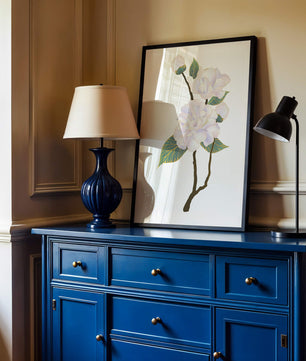 Delicate blooming flowers with lush leaves in elegant design