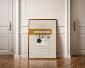 Kitchen Utensils Hanging on a Wall with Heart Hooks - Mi tienda