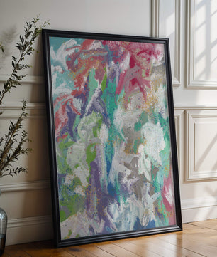 Ondas fluidas abstractas de colores con patrones texturizados