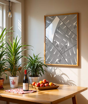 Detailed Abstract Geometric Pattern with Interwoven Stripes - Mi tienda