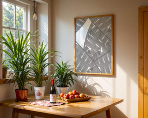 Detailed Abstract Geometric Pattern with Interwoven Stripes - Mi tienda