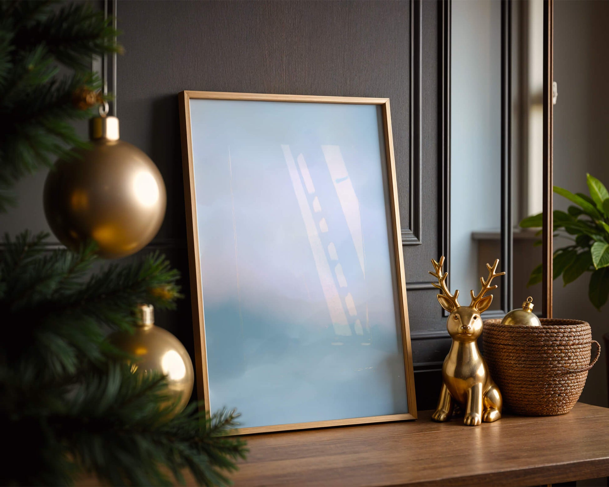 Paisaje de nubes abstracto con tonos suaves de rosa y azul
