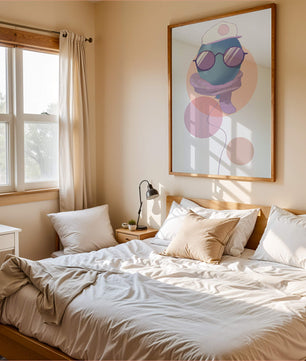 Colorful Balloon with Glasses in Modern Abstract Art - Mi tienda