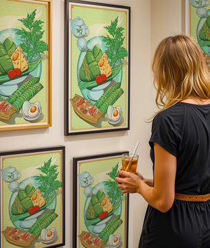 Illustration d'aliments asiatiques traditionnels avec service à thé et herbes
