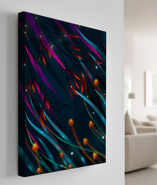 Abstract Underwater Fantasy with Glowing Elements and Vivid Colors