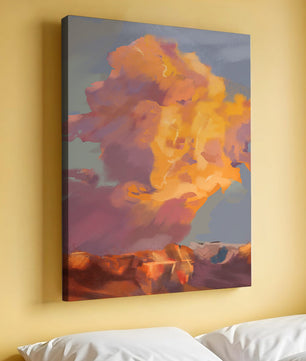 Vibrant sunset with dramatic clouds and rich colors