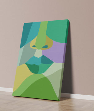 Formas geométricas abstractas y coloridas en diseño de arte moderno