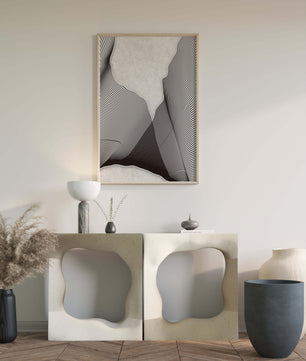 Motif ondulé abstrait noir et blanc sur fond texturé
