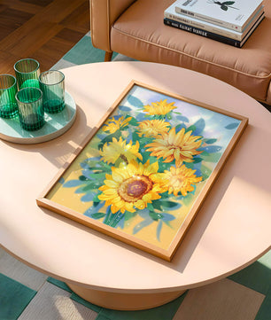 Sunflowers in Bright Sunlight