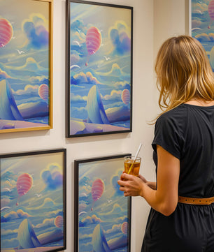 Majestic Whale and Hot Air Balloon in a Dreamy Sky - Mi tienda