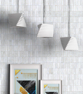 Abstract Composition with Geometric Shapes and Gold Ginkgo Leaves