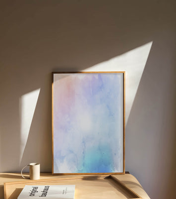 Gentle watercolor pastel gradient with soft texture and flow