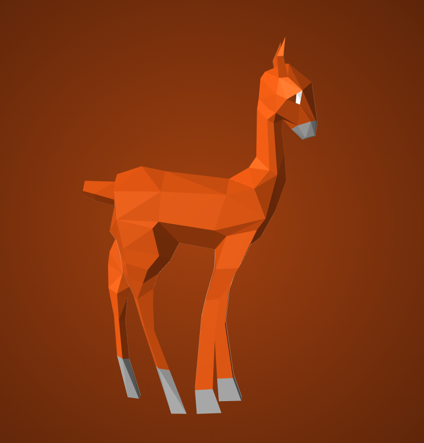 Kit DIY de papel poligonal papercraft 3D de cervatillo, 70x43x11 cm, 72 piezas – Ciervo de cartón geométrico, figura animal creativa para decoración de pared de habitación infantil