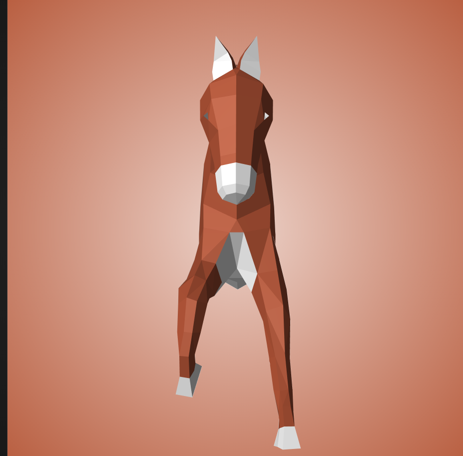 Cabeza de caballo para colgar en la pared papercraft 3D, escultura de papel poligonal DIY, 51x16x35 cm, 59 piezas – Decoración de pared geométrica, kit de montaje, trofeo de caballo decorativo para dormitorio juvenil