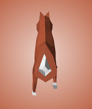 Cabeza de caballo para colgar en la pared papercraft 3D, escultura de papel poligonal DIY, 51x16x35 cm, 59 piezas – Decoración de pared geométrica, kit de montaje, trofeo de caballo decorativo para dormitorio juvenil