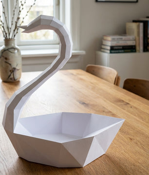 Ciervo pequeño 3D, figura de papel poligonal para ensamblar 42x32x11 – Manualidad DIY, ciervo de cartón escultórico para decoración de pared moderna