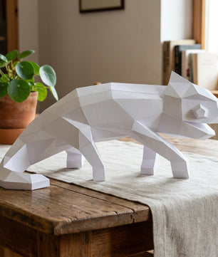 Chameleon Paper Sculpture - 34cm Large Lizard Decor - Low Poly Geometric Animal - 3D Papercraft Art - Modern Office Desk Decor - Reptile Gift - Mi tienda