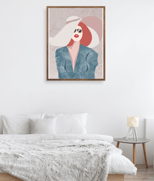 Elegant fashion woman wall art – modern minimalist portrait, stylish poster or canvas - Mi tienda