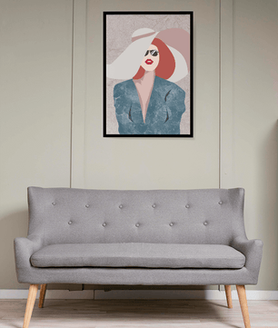Elegant fashion woman wall art – modern minimalist portrait, stylish poster or canvas - Mi tienda