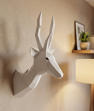 Astronauta pequeño en cohete 3D, figura de papel poligonal para manualidades, 42x32x11 – Manualidad DIY, escultura geométrica moderna para decoración de pared