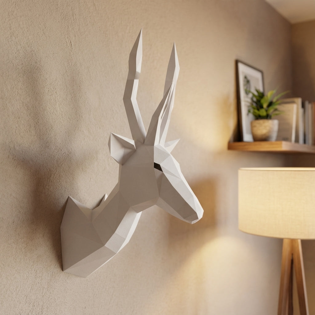 Astronauta pequeño en cohete 3D, figura de papel poligonal para manualidades, 42x32x11 – Manualidad DIY, escultura geométrica moderna para decoración de pared