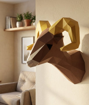 Astronauta pequeño en cohete 3D, figura de papel poligonal para manualidades, 42x32x11 – Manualidad DIY, escultura geométrica moderna para decoración de pared