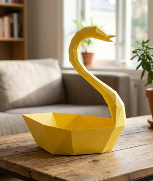 Ciervo pequeño 3D, figura de papel poligonal para ensamblar 42x32x11 – Manualidad DIY, ciervo de cartón escultórico para decoración de pared moderna