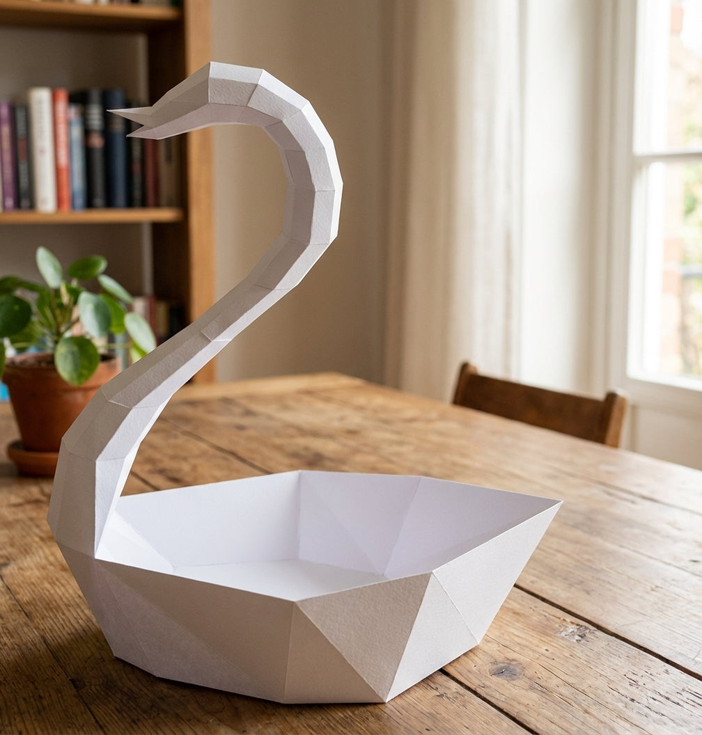 Ciervo pequeño 3D, figura de papel poligonal para ensamblar 42x32x11 – Manualidad DIY, ciervo de cartón escultórico para decoración de pared moderna