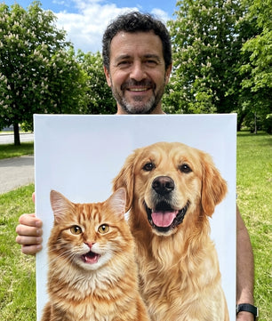 Cuadros personnalisés de photos de mascottes en lienzo