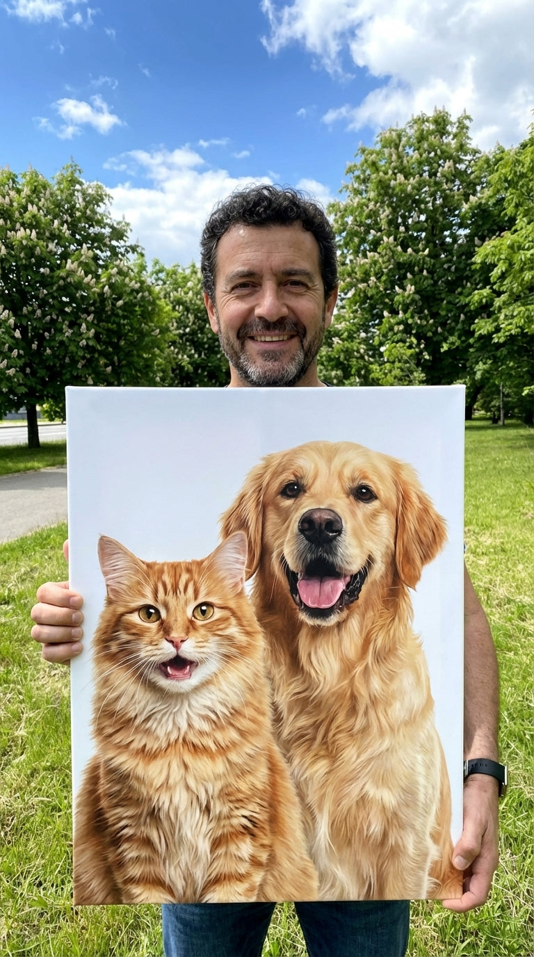 Cuadros personalizados de fotos de mascotas en lienzo