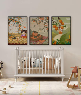Illustrations de kakis sur toiles sans cadre
