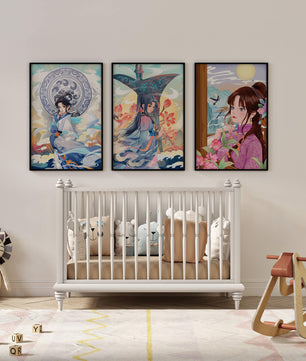 Art oriental dans les intérieurs modernes avec impression de haute qualité