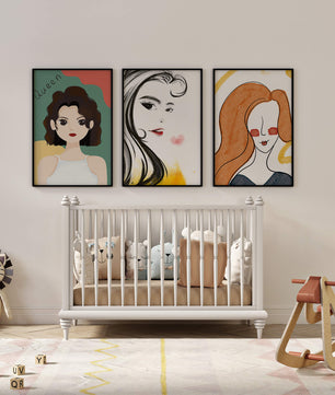 Portraits artistiques modernes en impression de haute qualité