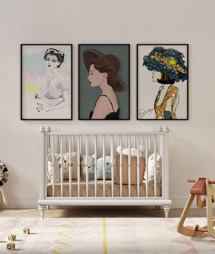 Correspondances de mode dans des impressions artistiques sans cadre