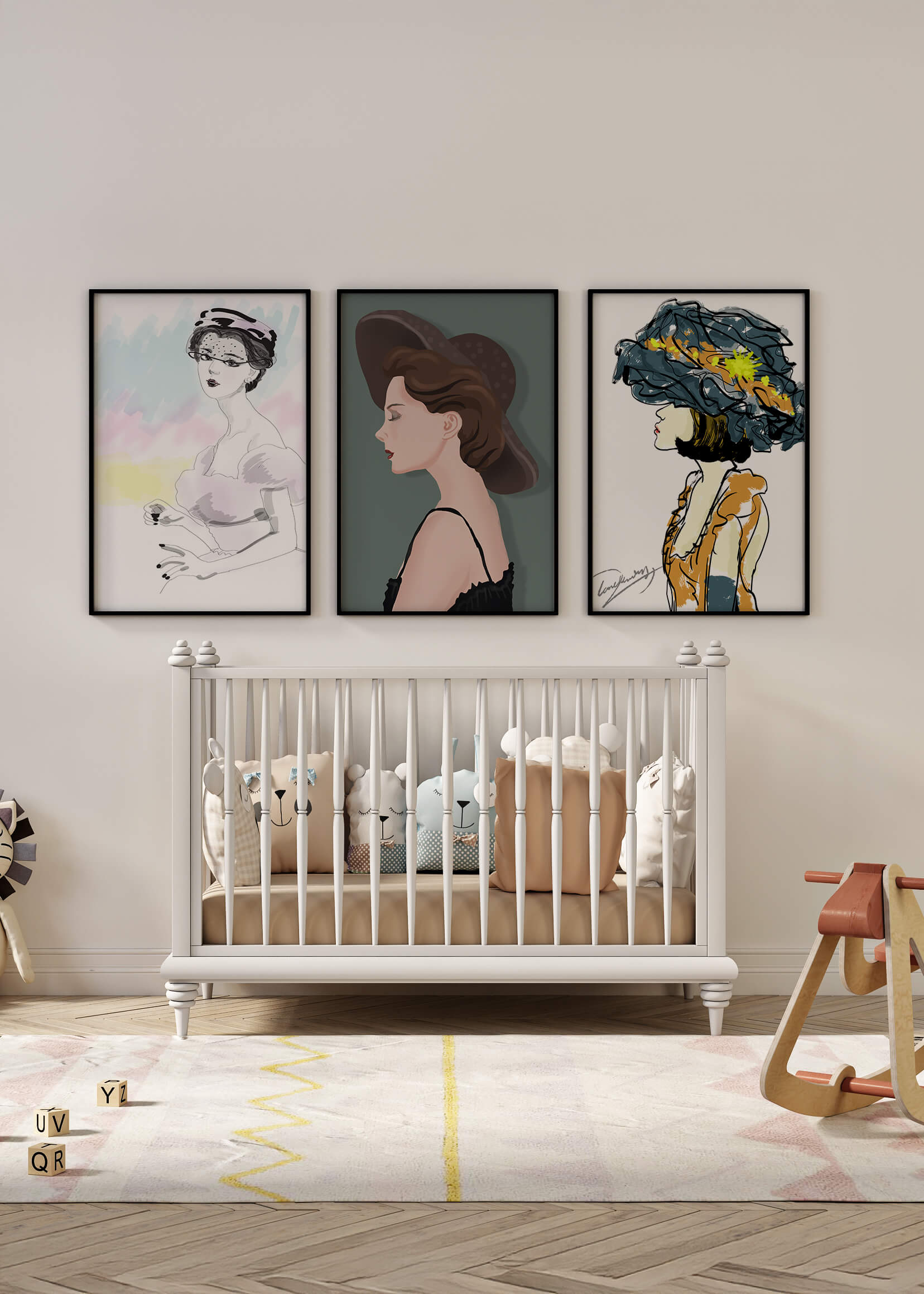 Correspondencias de Moda en Impresiones Artísticas sin Marco