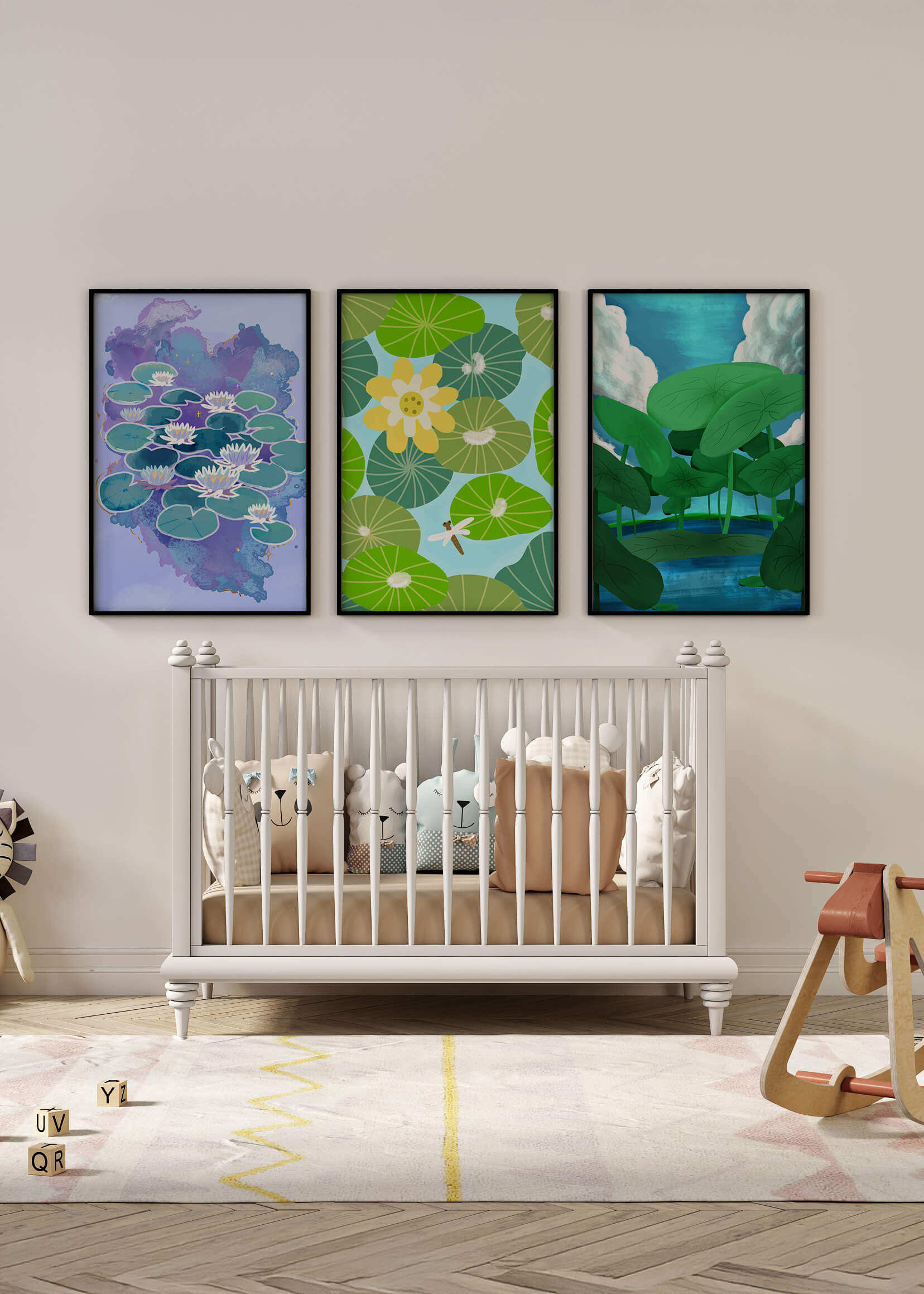 Impresiones Artísticas de Nenúfares en Diseño Moderno