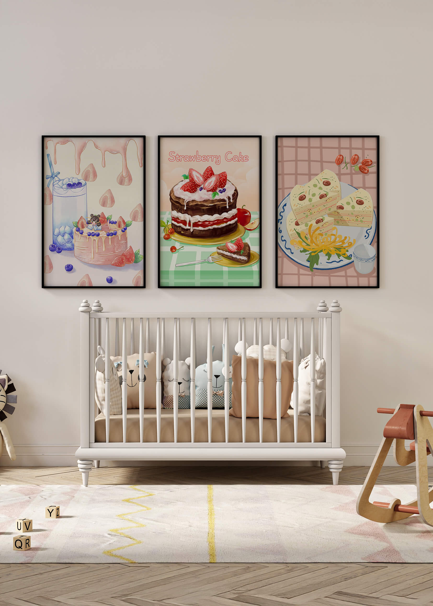 Ilustraciones De Pasteles Y Postres Creativos Sin Marco