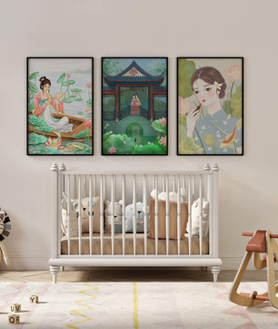Exhibición de Tres Ilustraciones con Temática Oriental